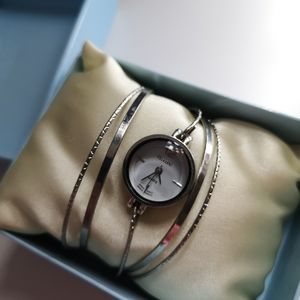 Silver Bangle Watch
